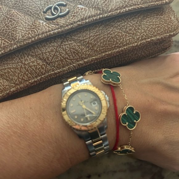 Ladies Rolex Yacht Master 2 Tone Platinum face - Picture 3 of 5